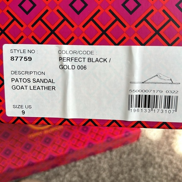 Tory Burch Patos Sandal Goat Leather - Picture 3 of 4